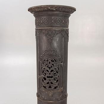 An early 1900s cast iron stove.