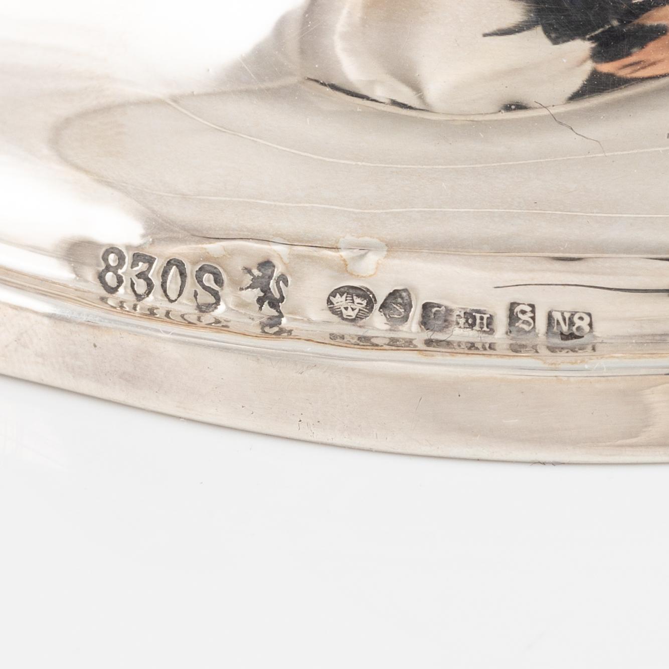 Ljusstakar, ett par, Gebrüder Deyhle, Schwäbisch Gmünd, Tyskland, 1900-talets första hälft.