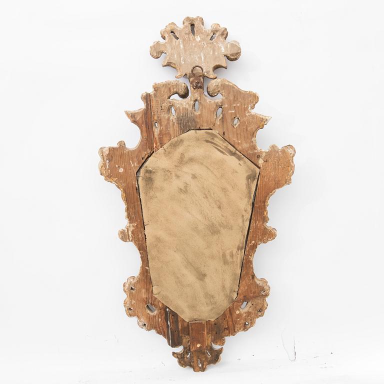 Mirror, late Baroque, late 18th century.