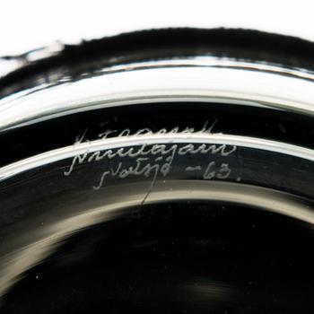 KAJ FRANCK, A decanter signed K. Franck, Nuutajärvi Notsjö -63.