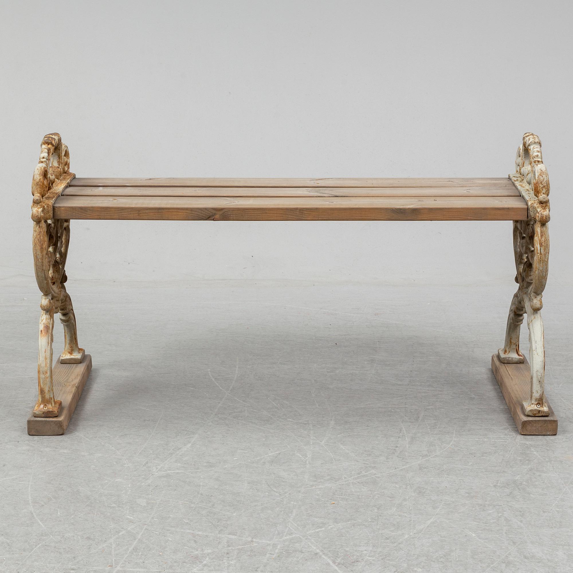 A first half of 20th century garden sofa.