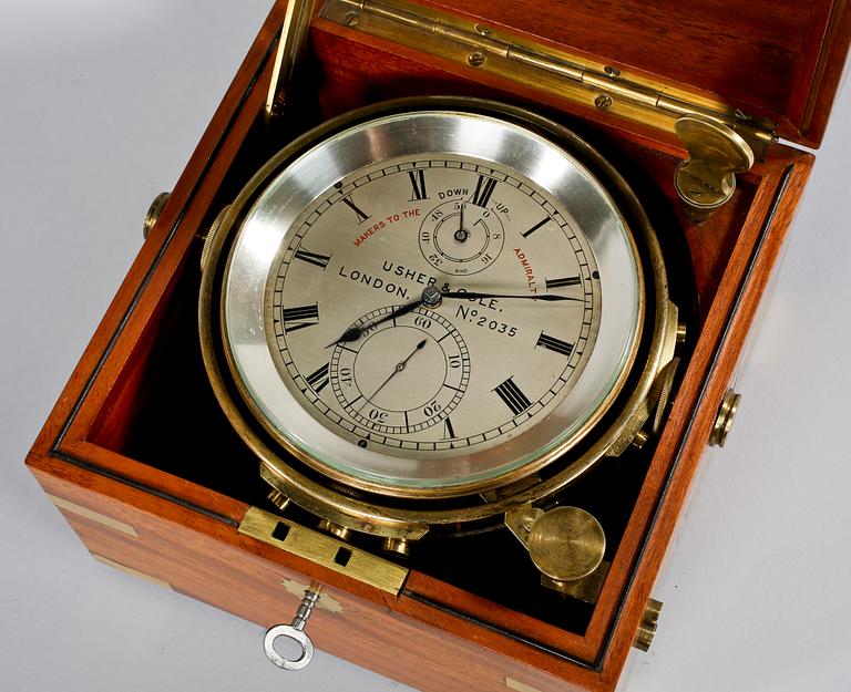 SKEPPSKRONOMETER, Usher&Cole, London, No: 2035, tidigt 1900-tal.