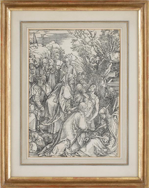 ALBRECHT DÜRER, träsnitt, monogrammärkt i trycket, ca 1496-97.