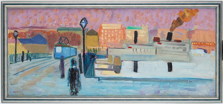 TAGE HEDQVIST, oil on panel, signed and dated -44.