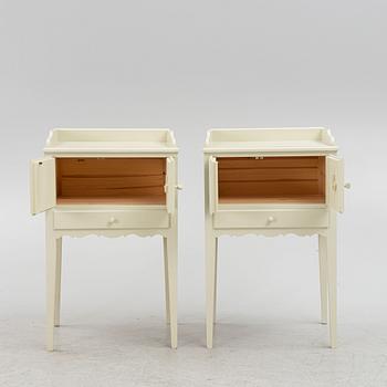 Nightstands, a pair, Gustavian style, contemporary manufacture.