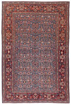 401. A rug, semi-antique Kashan, ca 197.5 x 132 cm.