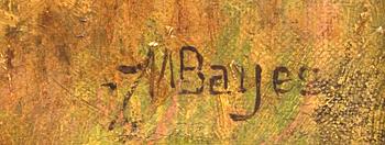 Alfred Walter Bayes, oil on canvas, signed.