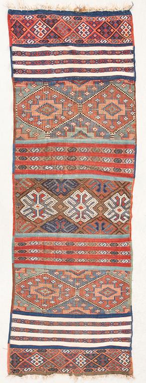 Carpet Bakthiari runner  old 293x93 cm.