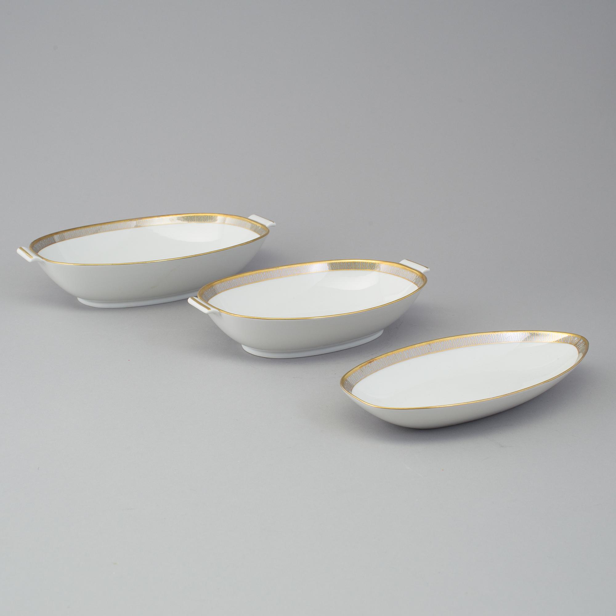 MATSERVIS, 56 delar, porslin, "Exclusiv", Rörstrand, 1950/60-tal.