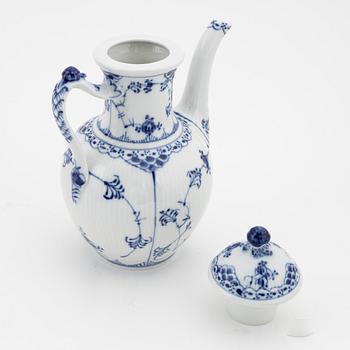 A 26 piece porcelain coffee service, full lace 'Musselmalet', Royal Copenhagen, Denmark.