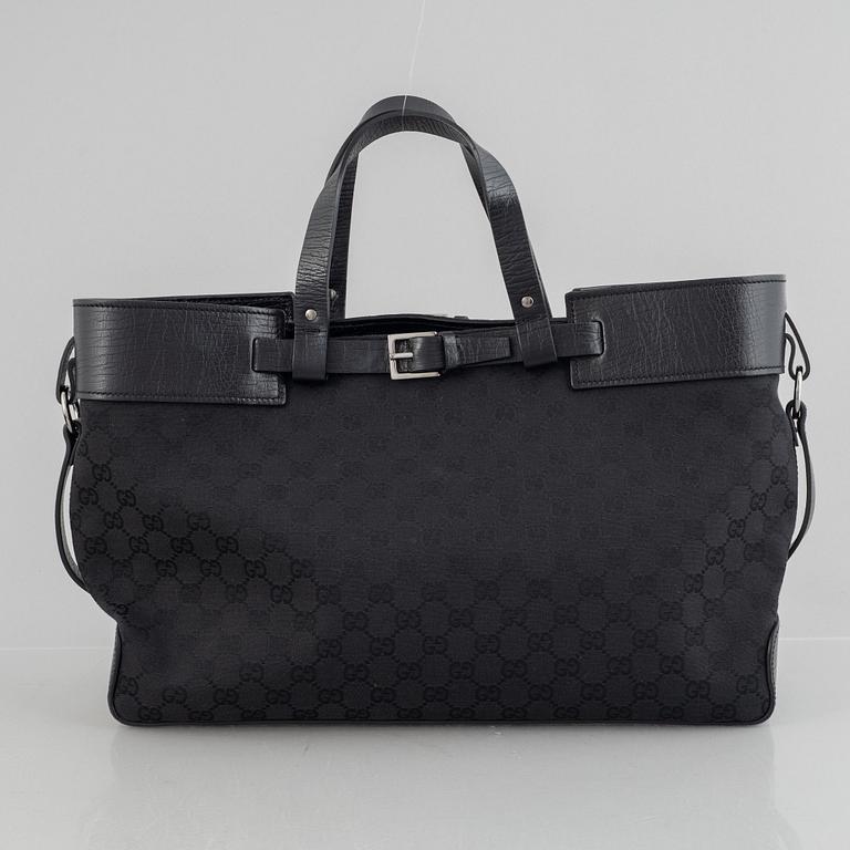 Gucci, A monogram canvas tote bag.