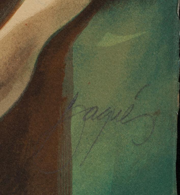 JOSEP BAQUÉS, färglitografi, signerad och numrerad 40/150.