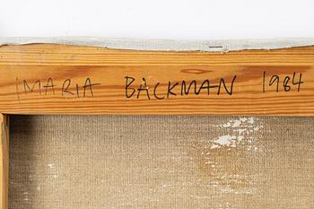 Maria Backman, "Mörk målning".