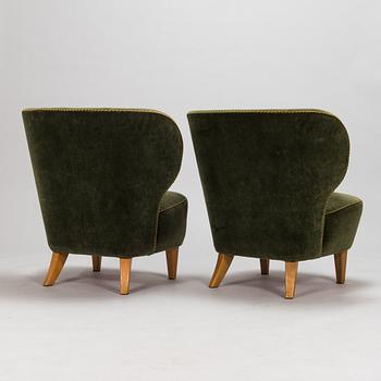 Fåtöljer, ett par, 1950-tal.