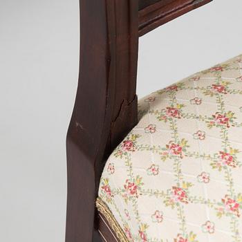 A six-piece furniture set, Nikolai Boman's, Turku, 1890s.