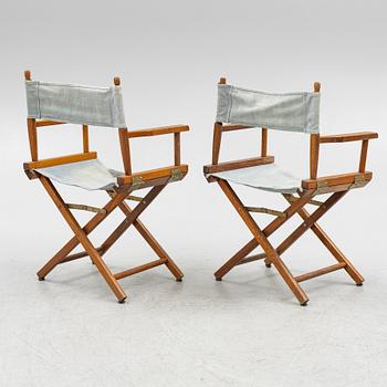 Regissörsstolar, ett par, omkring 1900-talets mitt.