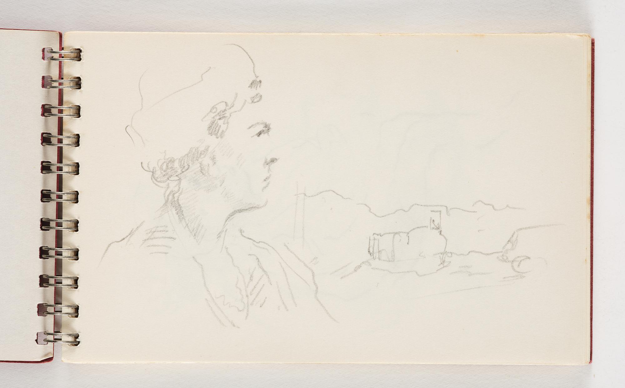 Lotte Laserstein, 10 små skissblock med teckningar.