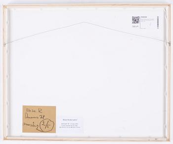 Blaise Reutersward, photograph signed and numbered 2/5 on verso.