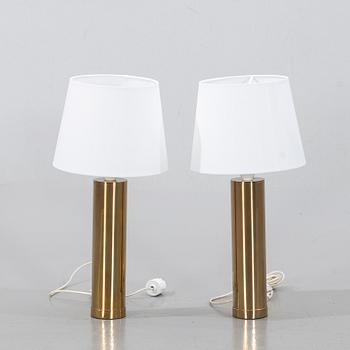 BERGBOMS, a pair of table lamps, "B-09",second half of the 20th century.