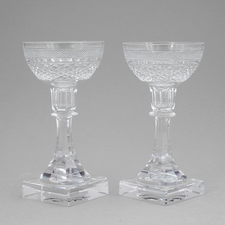 LJUSSTAKAR, ett par, "Kent", Elis Bergh, Kosta.