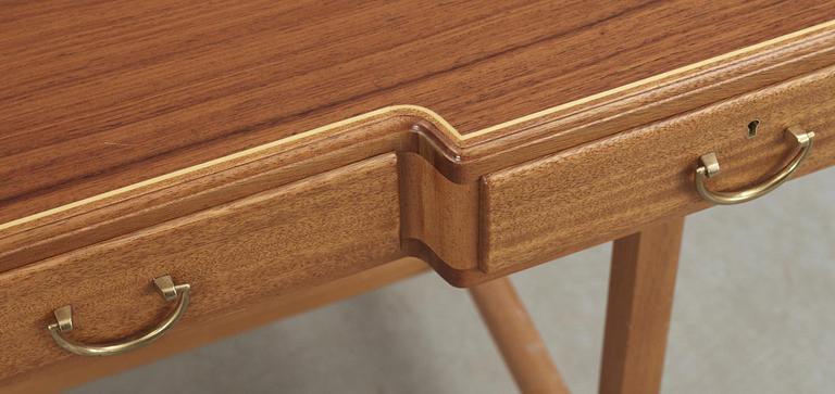 A Josef Frank mahogany desk, Firma Svenskt Tenn, model 1022.