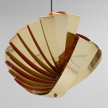 LOUIS WEISDORF, takarmatur, "Konkylie", sk. Tivolilampa, formgiven för Lyfa, 1968.