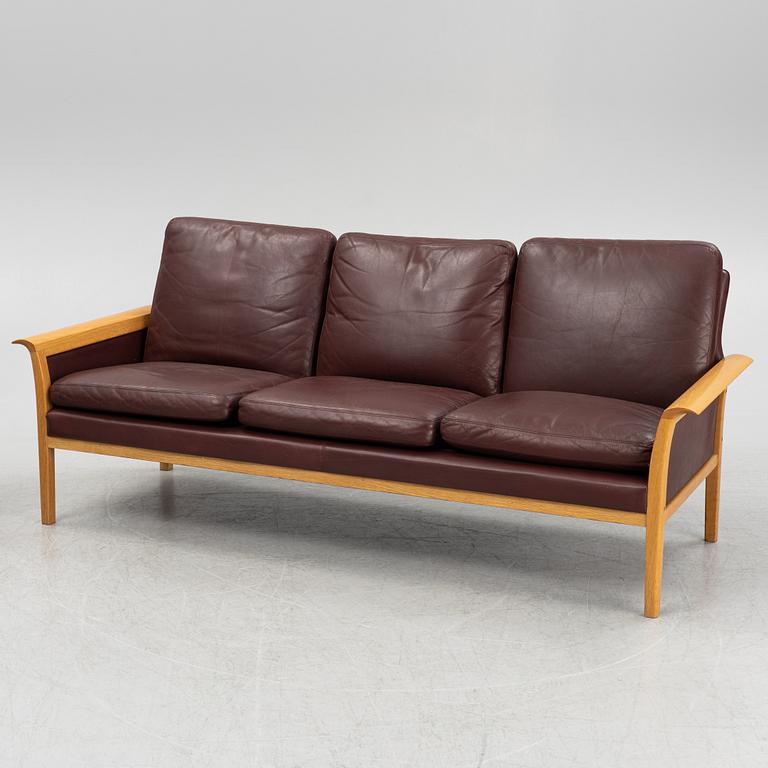 Fredrik Kayser, a sofa and armchair, Vatne Möbler, Norway, second half of the 20th century.