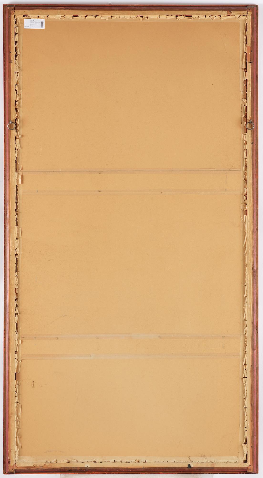 Förfadersporträtt, Qingdynastin, 1800-tal. Med signatur.