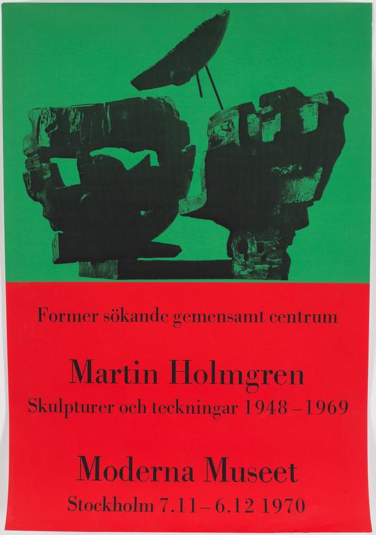 UTSTÄLLNINGSAFFISCHER, 7 st, 1960/70-tal.