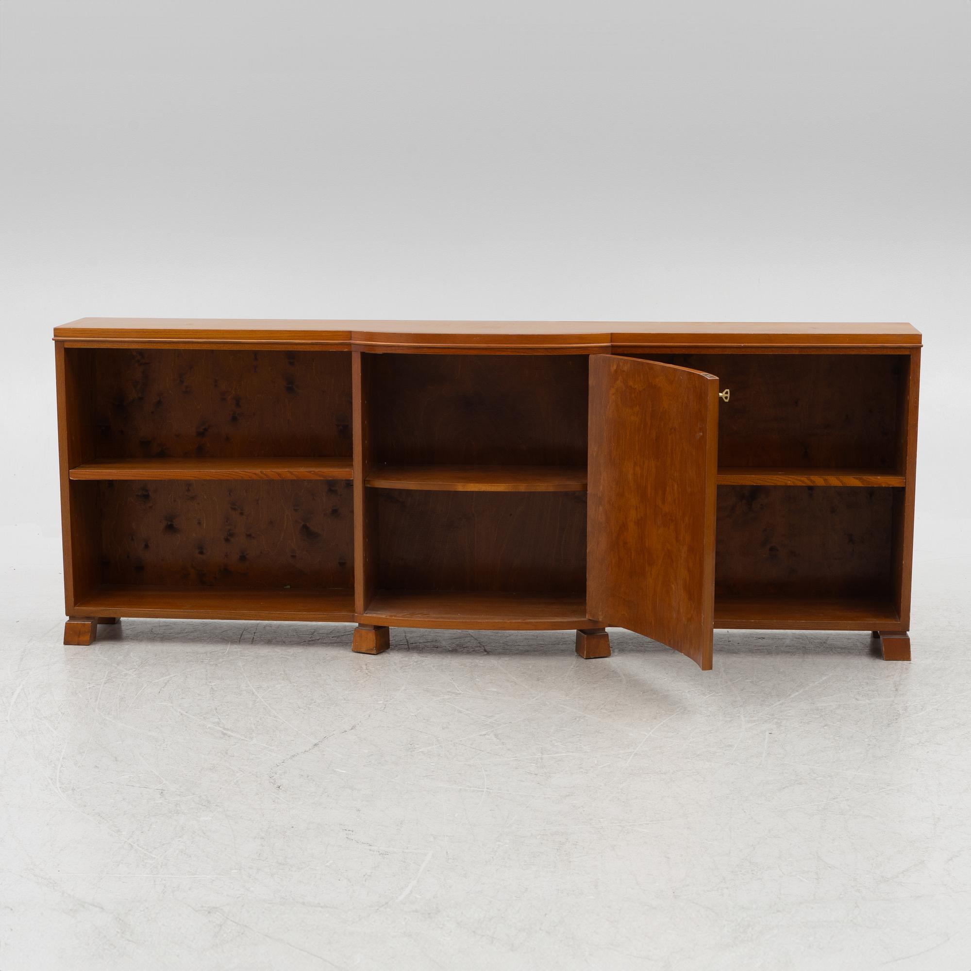 A bookcase with cabinet, Swedish Modern, 1930's/40's.