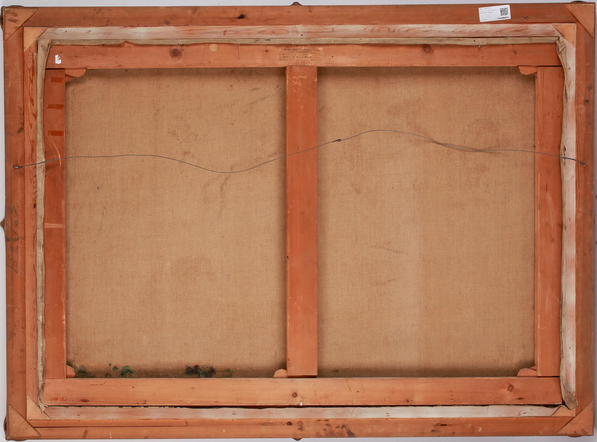 RUDOLF ALFRED HÖGER, olja på duk, signerad.