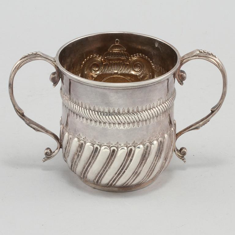 BÄGARE, silver, London, England, 1780-tal. Vikt 280 g.