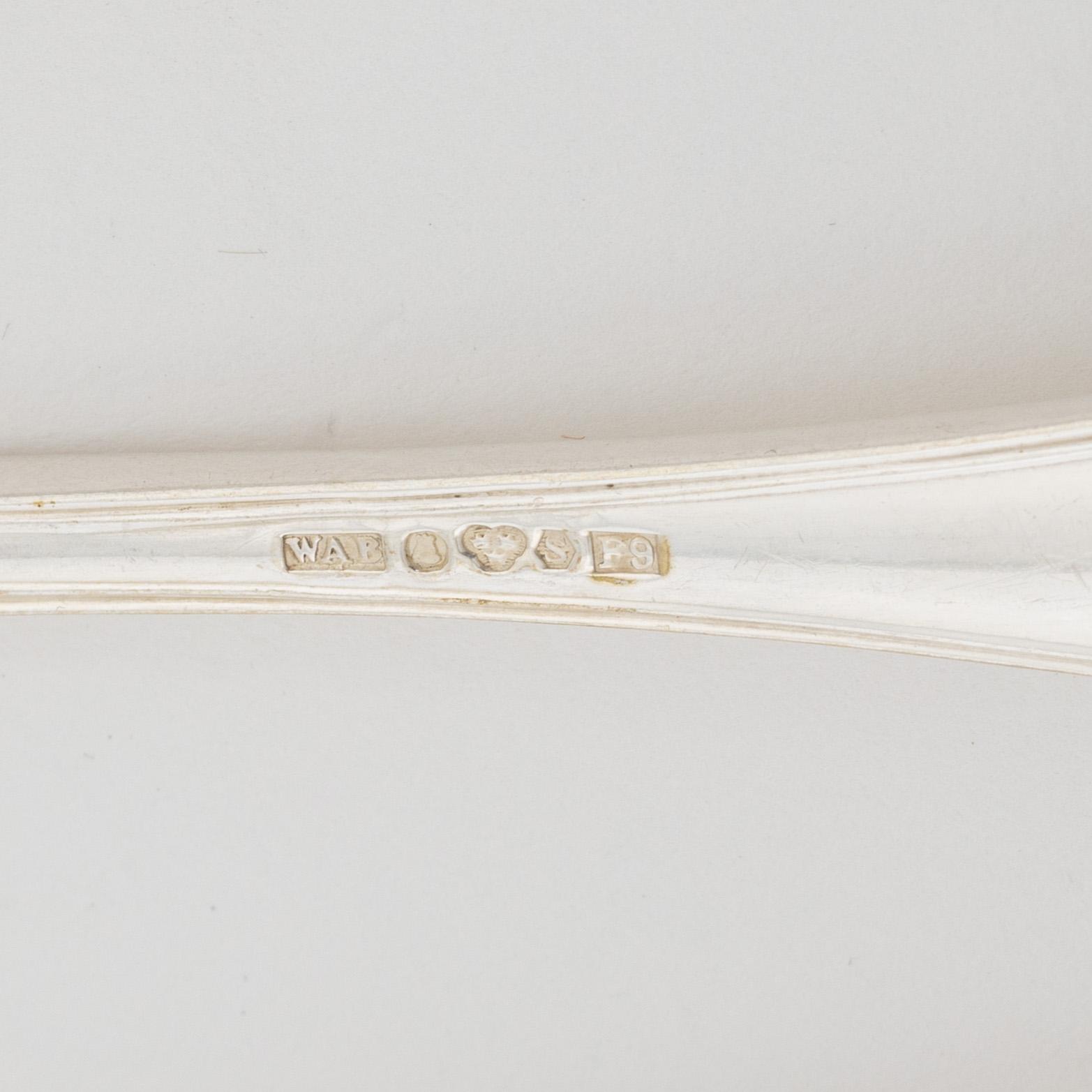 A 99-piece silver model G cutlery service, mark of W.A. Bolin, Stockholm, including 1950.