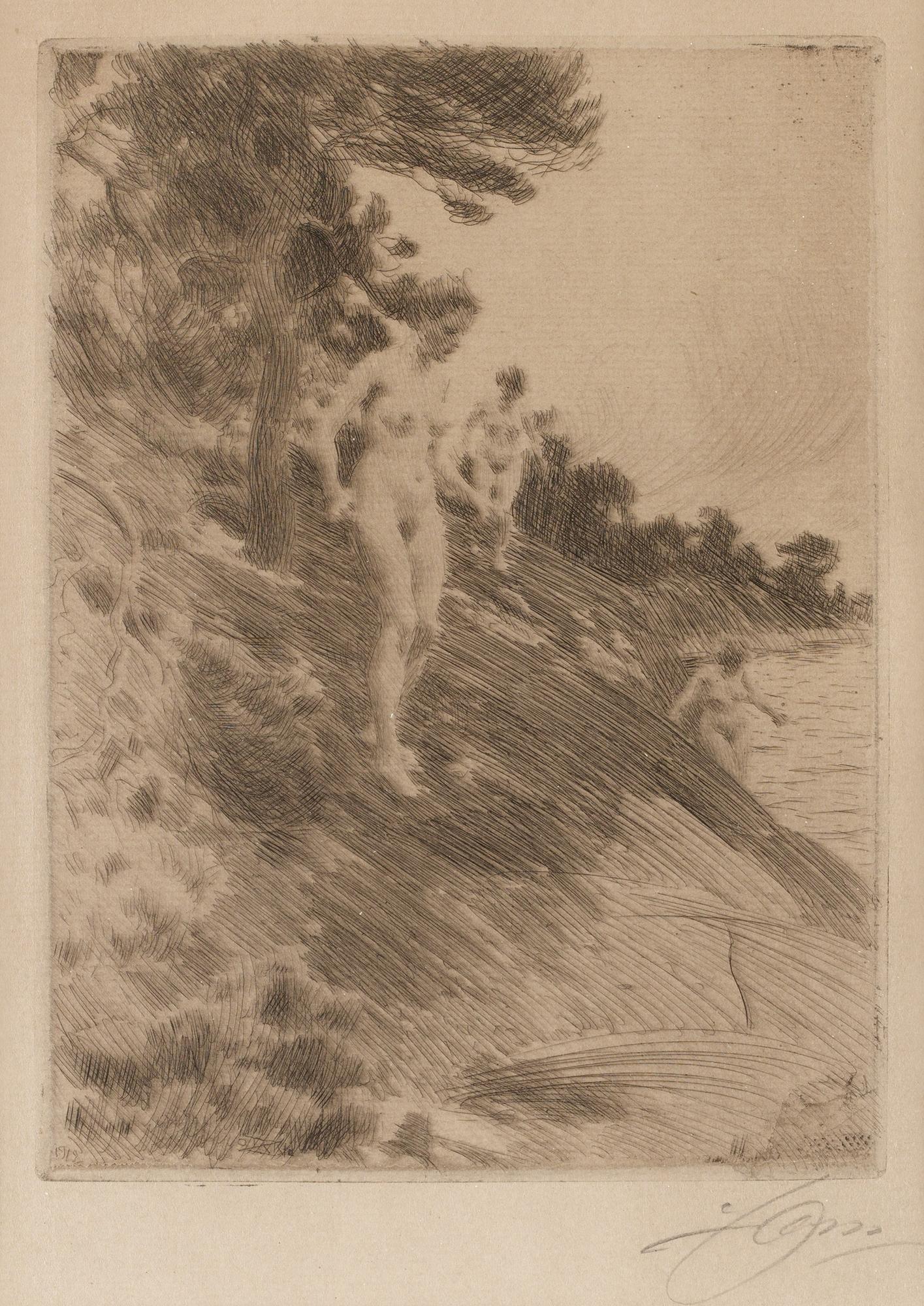 Anders Zorn, "Skrämda".