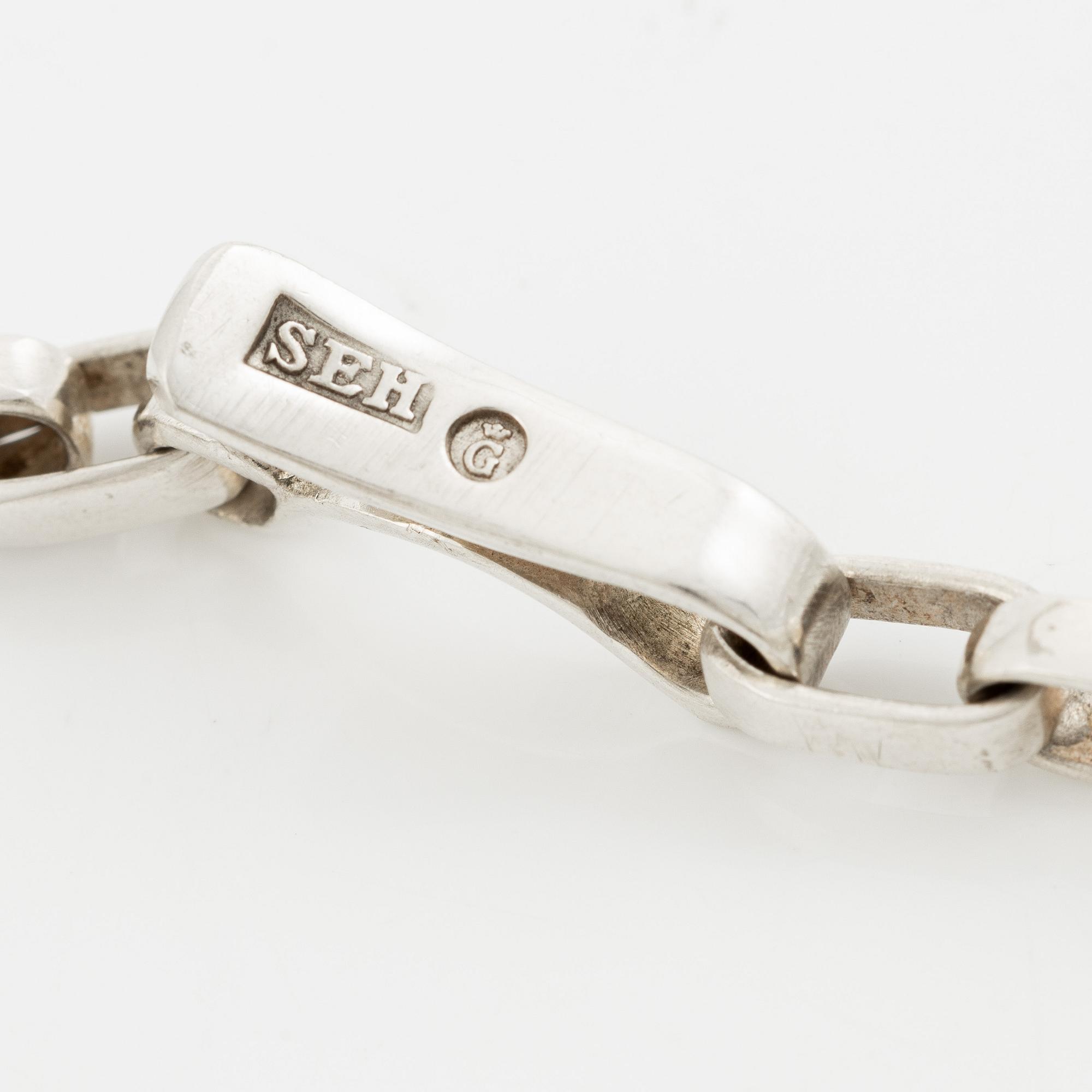 Sven-Erik Högberg, necklace, sterling silver, Gothenburg 1984.
