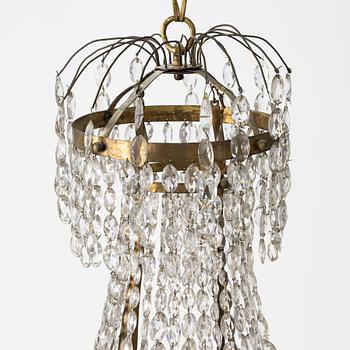 A Late Empire chandelier, 19th century.