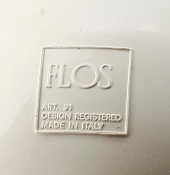 TAKLAMPA, "Fior di Loto", Tobia Scarpa, Flos, Italien. Höjd 22 cm.