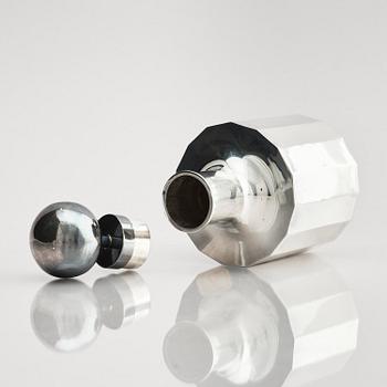Jan Ante Dahlstedts Silversmedja, a silver decanter with lid, Umeå, Sweden, 1966.