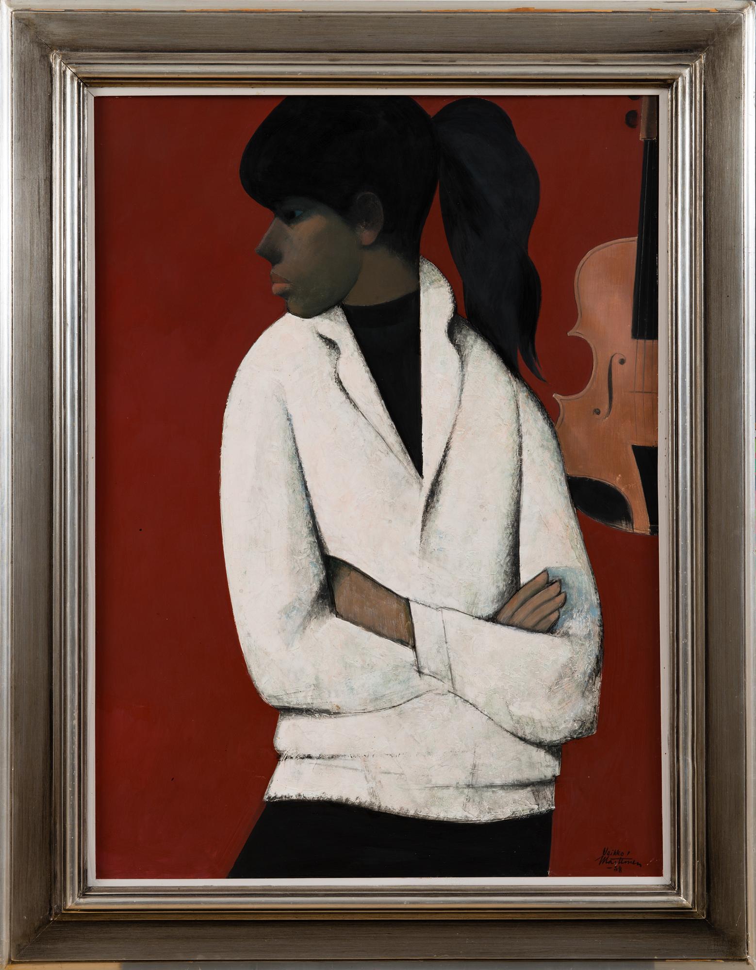 VEIKKO MARTTINEN, WOMAN AND VIOLIN.