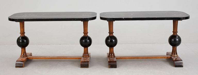 SIDOBORD, ett par, art déco, 1920/30-tal.