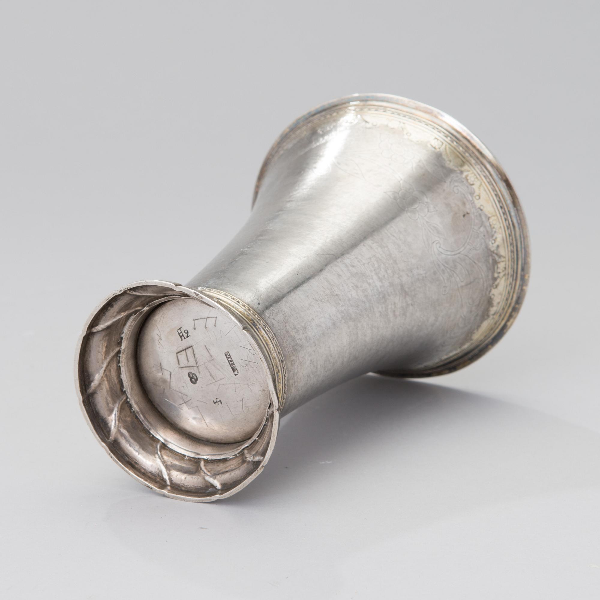 POKAALI, hopeaa, Abraham Steen, Pietarsaari 1790.