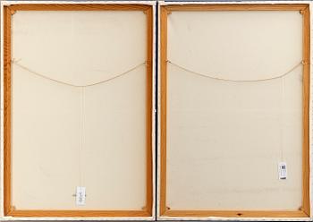ERIC LENNARTH, diptyk serigraph on canvas signed and numberd 1/20.