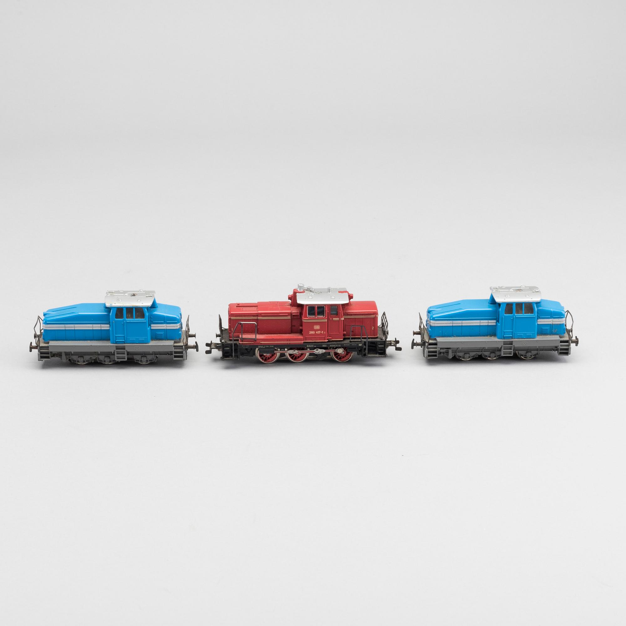 MÄRKLIN, samling lok och vagnar, 1900-talets andra hälft.