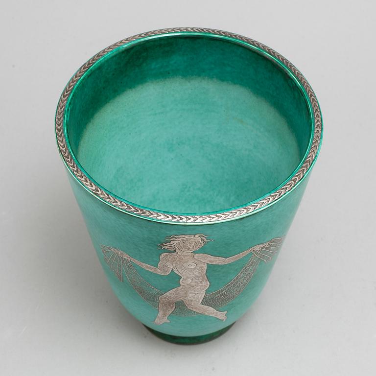 WILHELM KÅGE, an 'Argenta' stoneware vase from Gustavsberg.