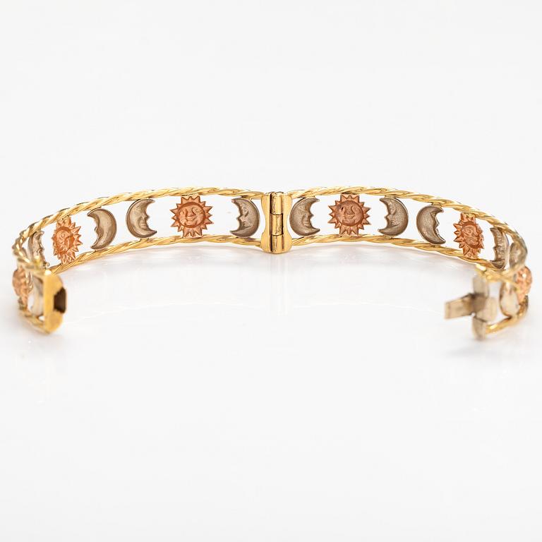 ARMBAND, 18K rött och gult guld. Graziella, Italien.