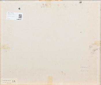 HANNU VÄISÄNEN, olja på pannå, monogramsignerad, a tergo signerad och daterad -84.