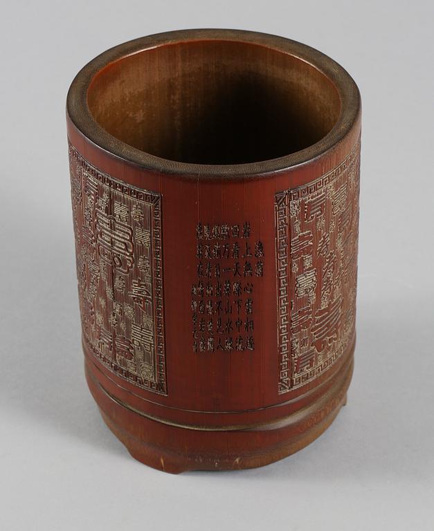 PENSELVAS, bambu, 1800-tal.