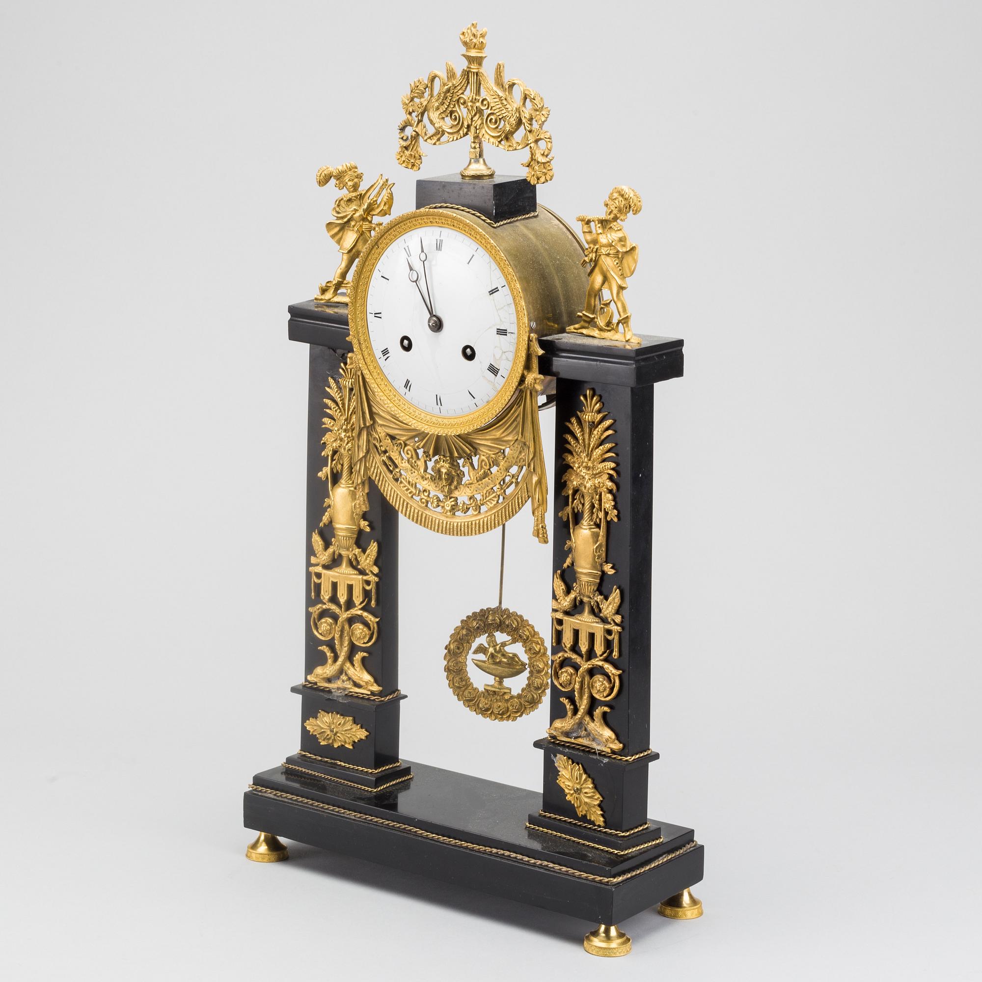 A mantle clock France, 19th century,