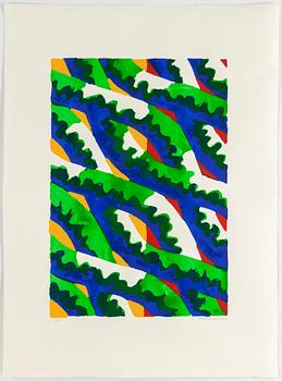 Lennart Rodhe, silkscreen in colours, 1976, signed 62/75.