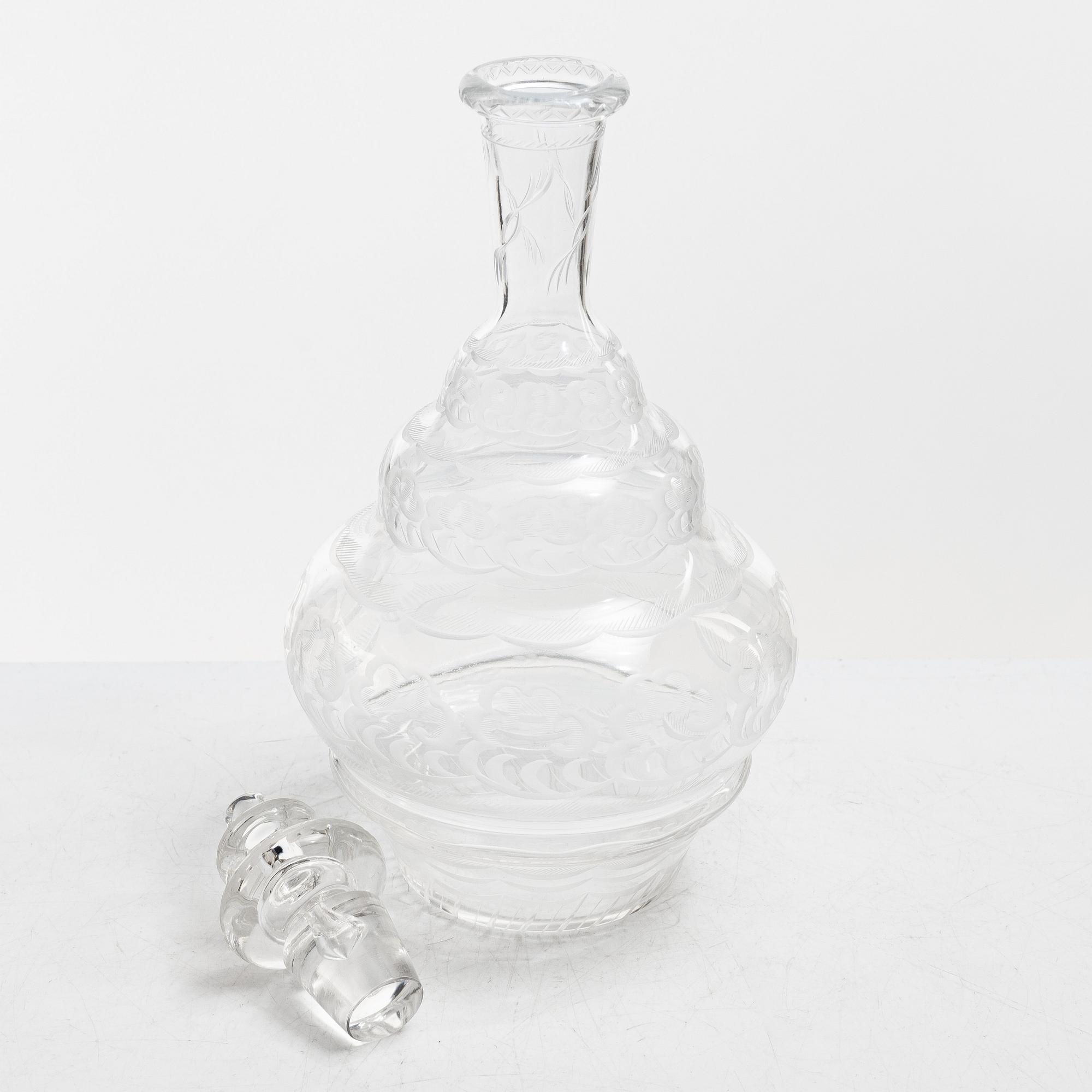 Simon Gate, a 61-piece 'Molnet' glass service, Orrefors.